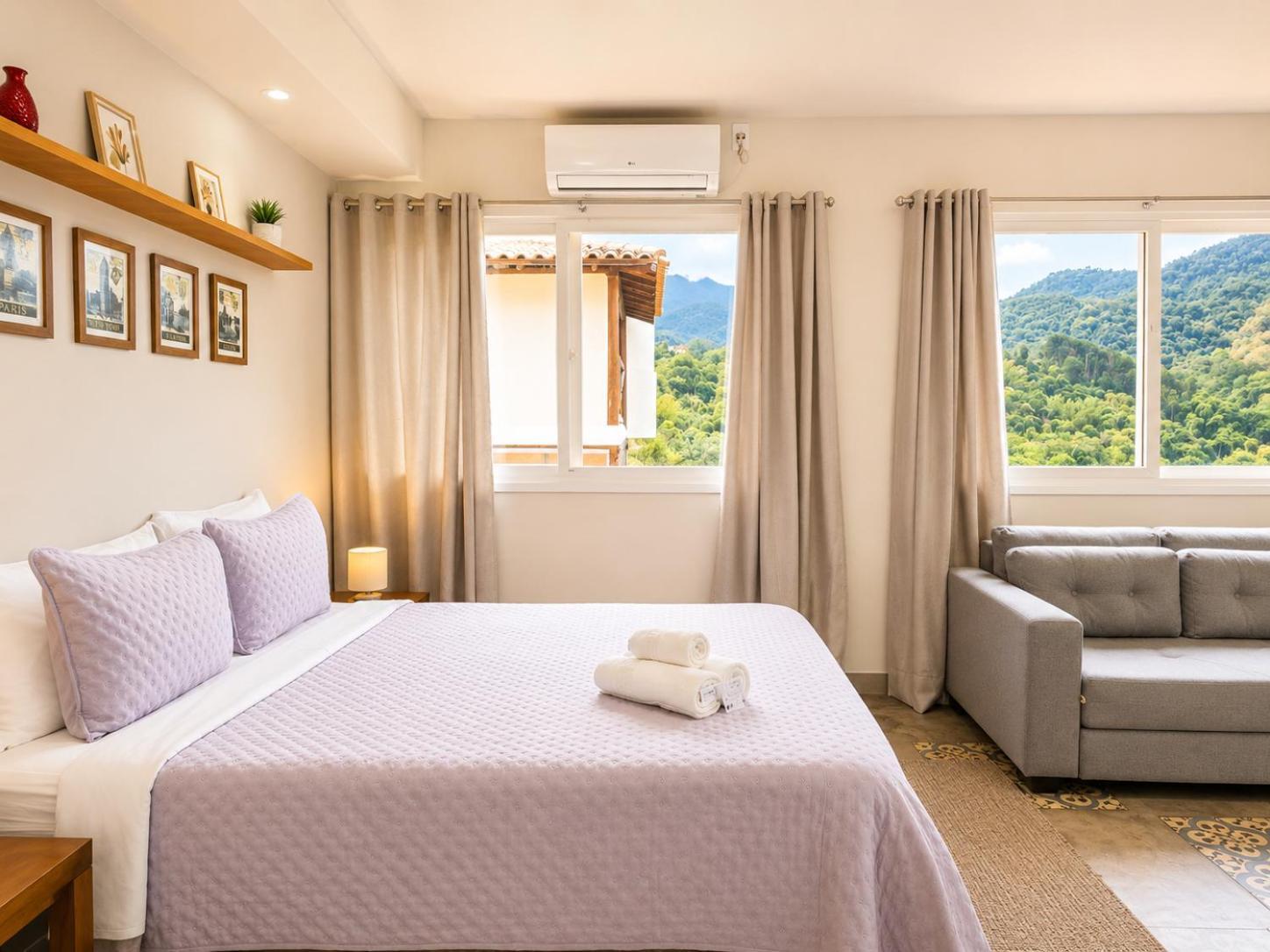 Quarto Duplo com Vista das Montanhas