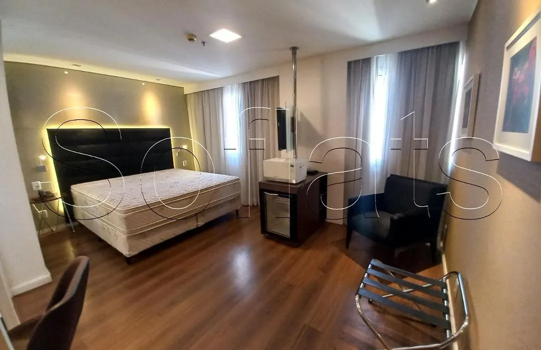 My House Sp Executive Vila Olimpia - Proximo Ao Hospital Sao Luis E Shopping Jk Iguatemi Flat Particular Dentro Do Hotel-1