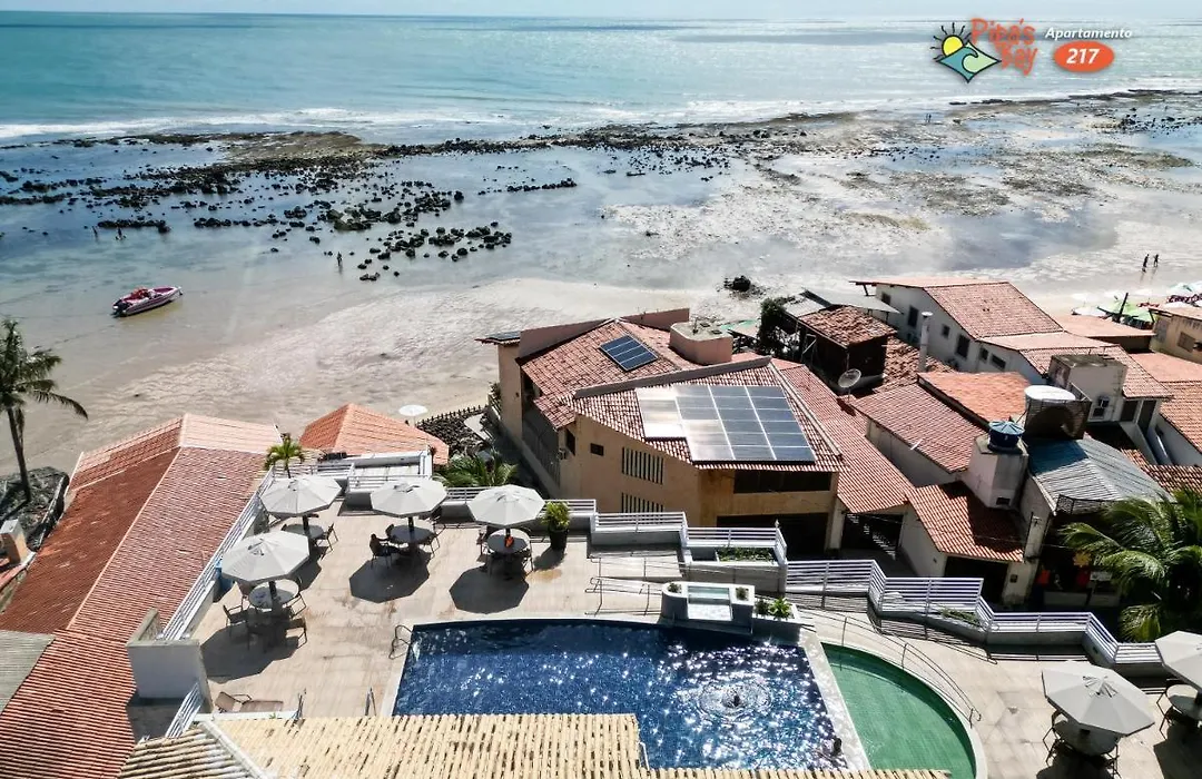 Flat No Unico Hotel Beira Mar Pipas Bay 217-1