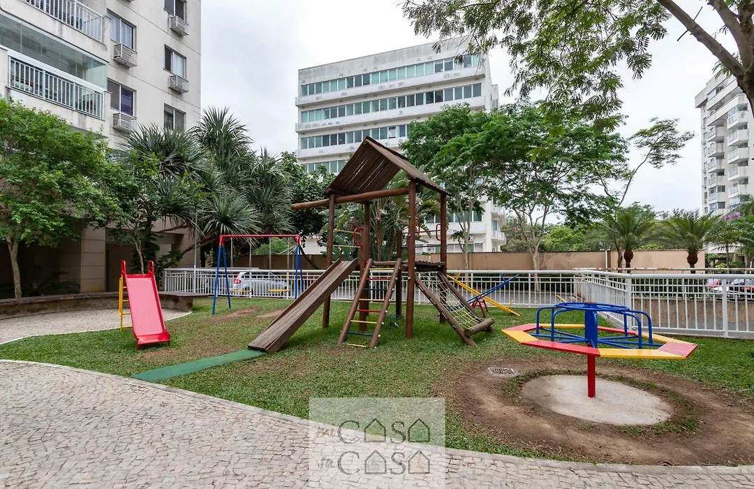 2 Quartos Com Varanda A 300M Riocentro Wi-Fi 120Mbps E Cozinha Completa - Condominio Com Piscina, Estacionamento, Portaria 24H E Parquinho Infantil - Apartamento Indicado Para Grupos, Hospedes A Trabalho E Criancas-1
