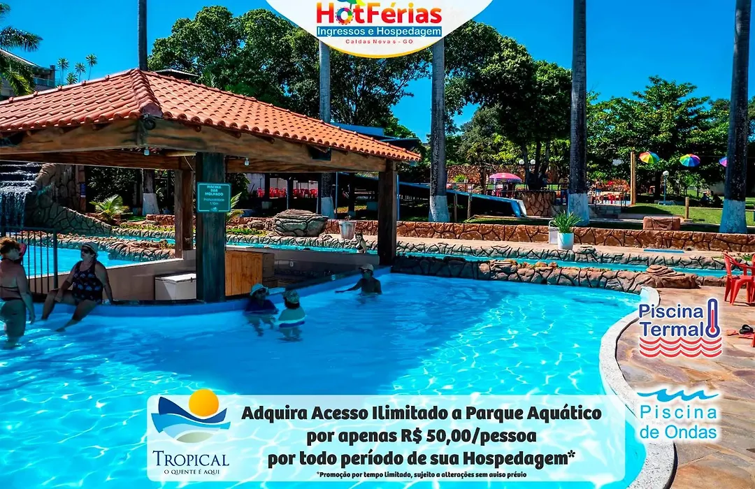HotFérias - Flat no Enseada Caldas Novas, acesso ao Lago e pesca permitida, próx ao Náutico Praia Clube-1