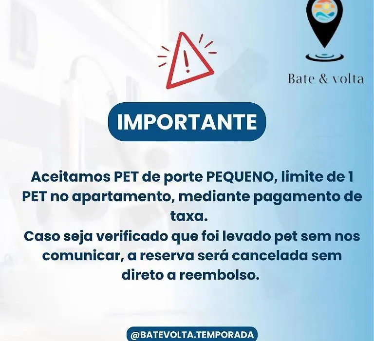 Bate&Volta - Apartamentos com 2 quartos próximo ao SESC Bertioga-1
