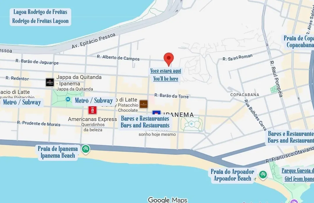 9 minutos a pé Praia de Ipanema e Lagoa Wfi 500MB-1