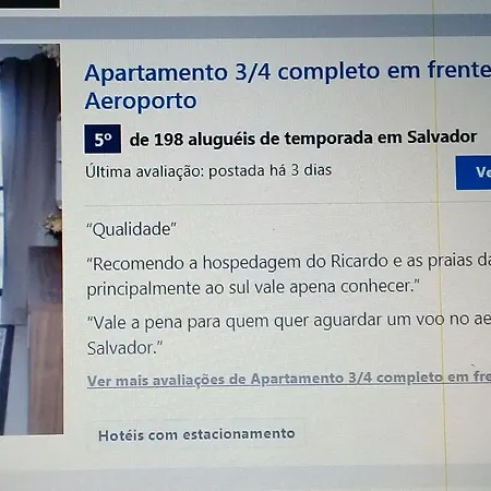 Apartamento 3/4 Completo Em Frente Ao Aeroporto-2