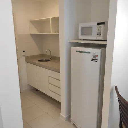 Flat Hotel Fusion Com Varanda & Garagem A219-3