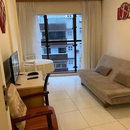 Flat Na Praia Do Gonzaga Em Santos! Consulte Condicoes Para O Ano Novo!-2
