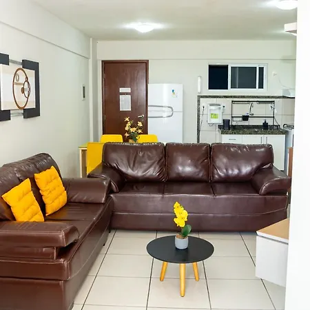 Confortável Flat Na Praia-3