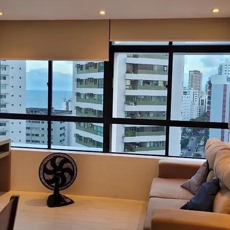Apartamento Com Vista Lateral Para O Mar E Piscina Na Cobertura-2