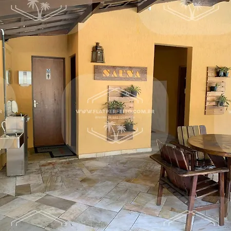 Flat Perfeito Flat Amarilis em Riviera São Lourenço com café da manhã e enxoval completo toalhas praia e piscina com trocas-3
