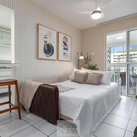 2 Quartos Com Varanda A 300M Riocentro Wi-Fi 120Mbps E Cozinha Completa - Condominio Com Piscina, Estacionamento, Portaria 24H E Parquinho Infantil - Apartamento Indicado Para Grupos, Hospedes A Trabalho E Criancas-2