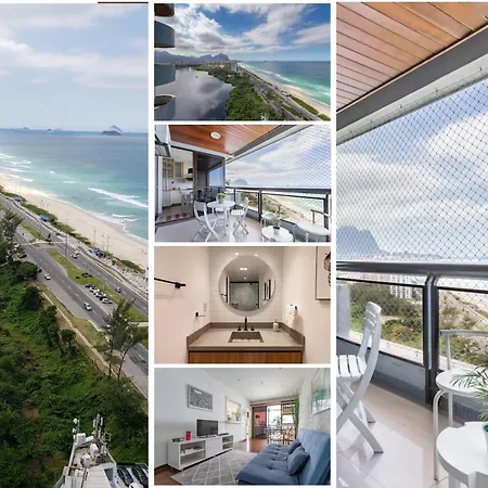 Vista De Cinema Do 19 Andar Da Praia Barra Da Tijuca - Portaria 24H, Estacionamento, Wi-Fi 35Mbps, Ar Condicionado - Banheiro Recem Reformado-3