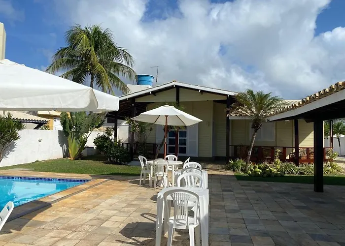 Casa Frente Mar Vila Salvador com piscina
