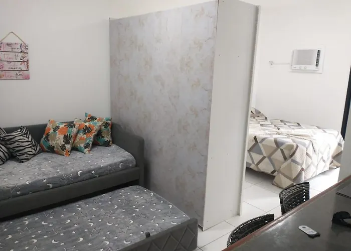 Flat São Vicente 5 minutos da praia