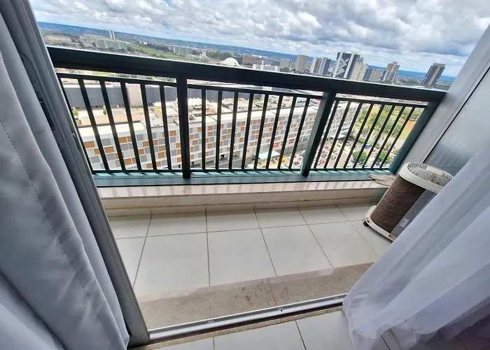 Hotel Vision Hplus, Flat Moderno E Completo Com Varanda, Brasília