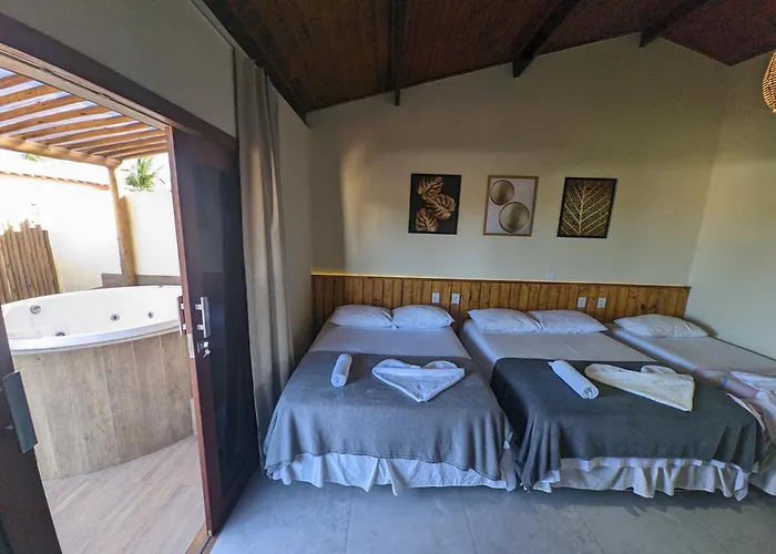 Pousada Lua Nova Pipa Chales Com Hidromassagem E Jacuzzi Praia de Pipa