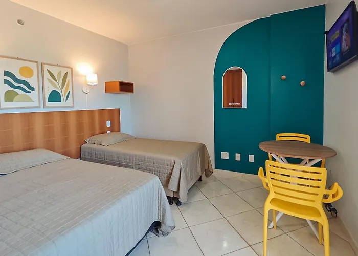 Flat com parque aquático Aparthotel Caldas Novas